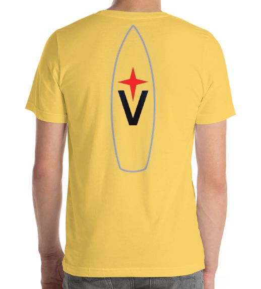 T-shirt: Albin Vega Outline (yellow back)